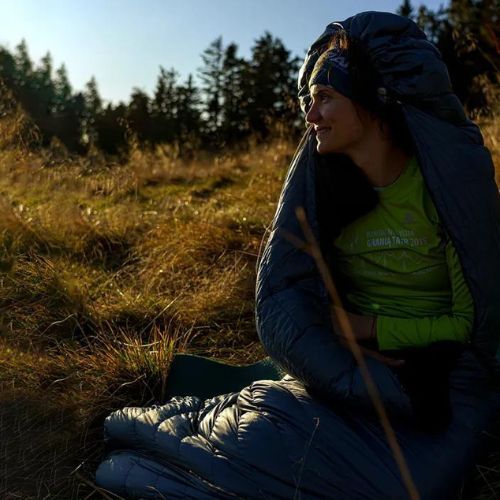 AURA Nom 200 180 cm/rechts Stahlschlafsack