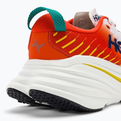 HOKA Bondi X blanc de blanc/flame Herren Laufschuhe