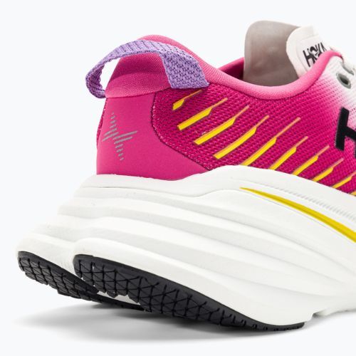 Damen Laufschuhe HOKA Bondi X blanc de blanc/rosa Schafgarbe