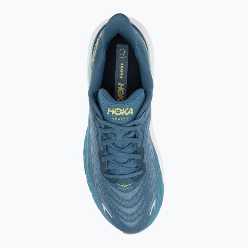 HOKA Herren Laufschuhe Arahi 6 Blau-Stahl/Sonnenlicht Ozean