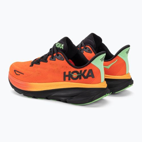 Herren Laufschuhe HOKA Clifton 9 flamme/vibrant orange