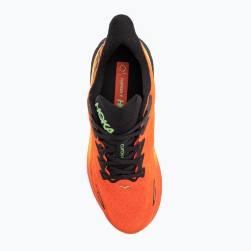 Herren Laufschuhe HOKA Clifton 9 flamme/vibrant orange