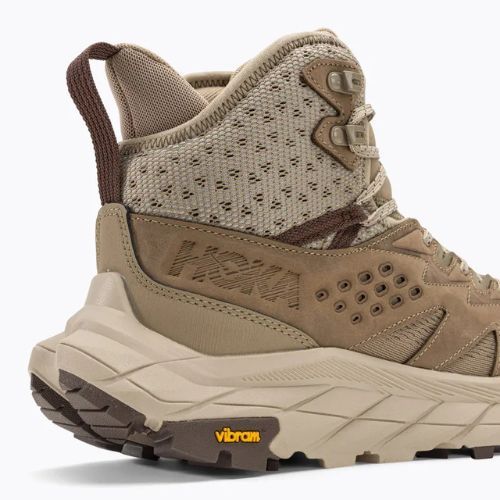 HOKA Herren-Trekking-Stiefel Anacapa Breeze Mid dune/oxford tan