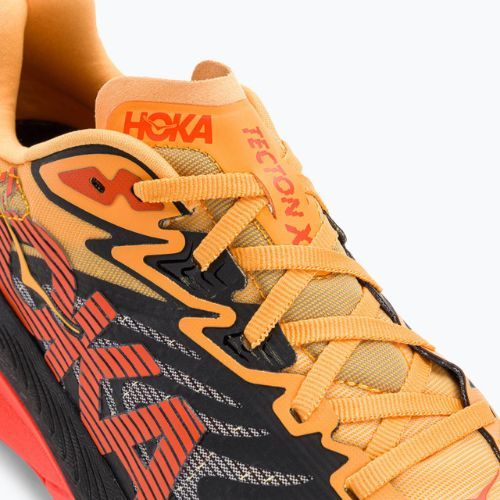 Herren Laufschuhe HOKA Tecton X 2 schwarz/flame