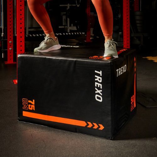 TREXO plyometrische Box TRX-PB30 30 kg schwarz