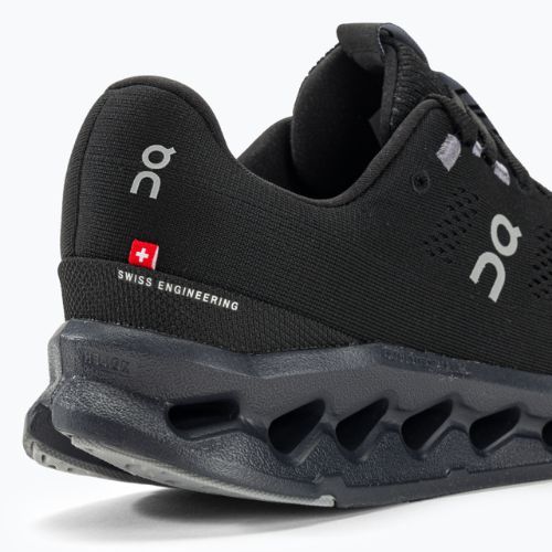 Herren Laufschuhe On Cloudsurfer schwarz