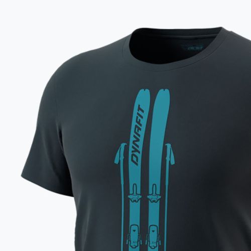 Herren DYNAFIT Graphic CO Blaubeere/Skis T-Shirt