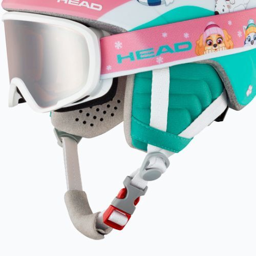 Kinderskihelm HEAD Maja Set Paw + Brille rosa