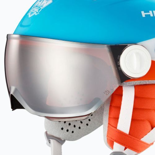 Kinderskihelm HEAD Mojo Visor Paw blau