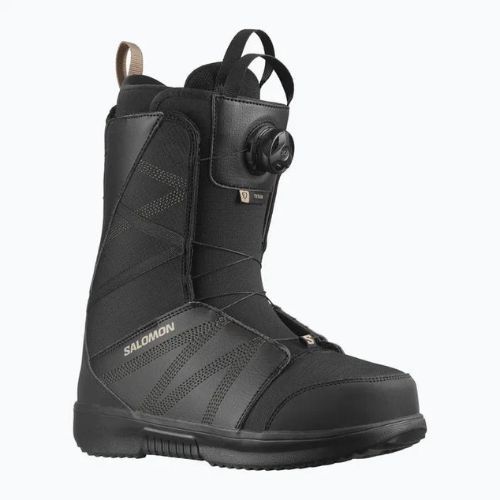 Herren Snowboard Boots Salomon Titan Boa schwarz/schwarz/roasted cashew