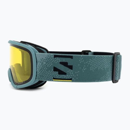Salomon Lumi Flash atlantic blues/flash yellow Kinder-Skibrille