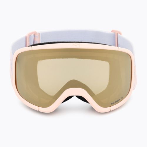 Salomon Lumi Flash tropischer Pfirsich/Blitzgold Kinder-Skibrille