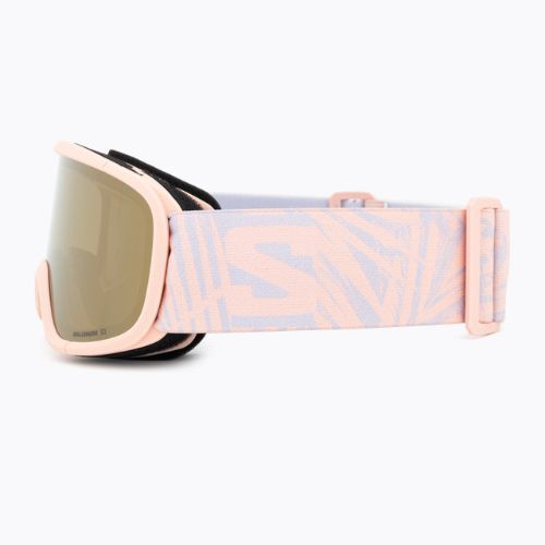 Salomon Lumi Flash tropischer Pfirsich/Blitzgold Kinder-Skibrille