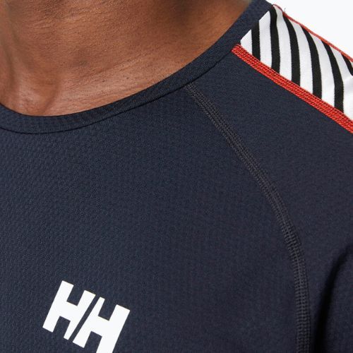 Herren Helly Hansen Lifa Active Stripe Crew Thermo-Sweatshirt navy