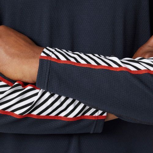Herren Thermoaktivshirt Helly Hansen Lifa Active Stripe Crew navy