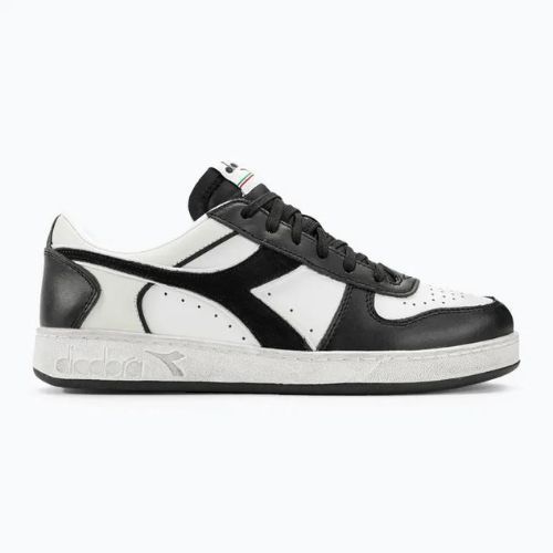 Diadora Magic Basket Low Icona Leder schwarz/weiss Schuhe