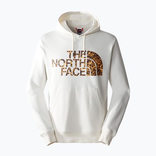 Herren The North Face Standard Hoodie gardenia weiß/kohlenbraun Wasserverzerrung drucken