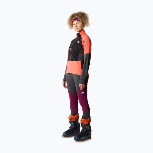 Damen Softshelljacke The North Face Dawn Turn Softshell schwarz/radiant orange/asphalt grau