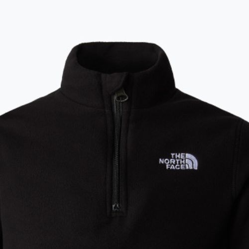 Kinder-Fleece-Sweatshirt The North Face Glacier Fleece 1/4 Zip schwarz