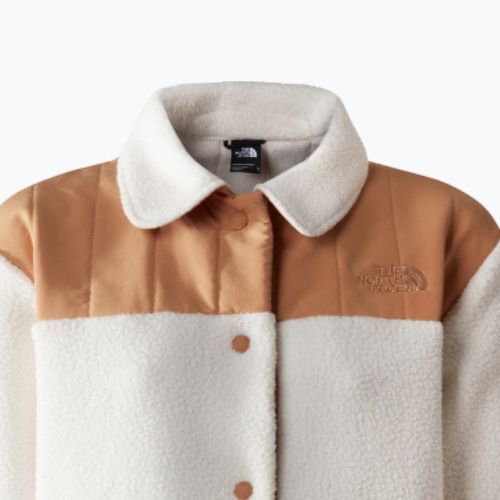 Damenpullover The North Face Cragmont Fleece Shacket gardenia white/almond butter