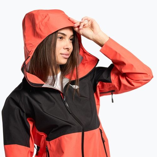 Damen-Softshell-Jacke The North Face Jazzi Gtx strahlend orange/schwarz