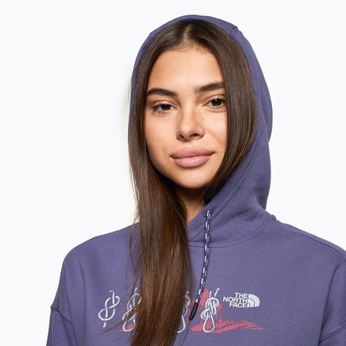 Damen The North Face Outdoor Grafik Hoodie Höhle blau