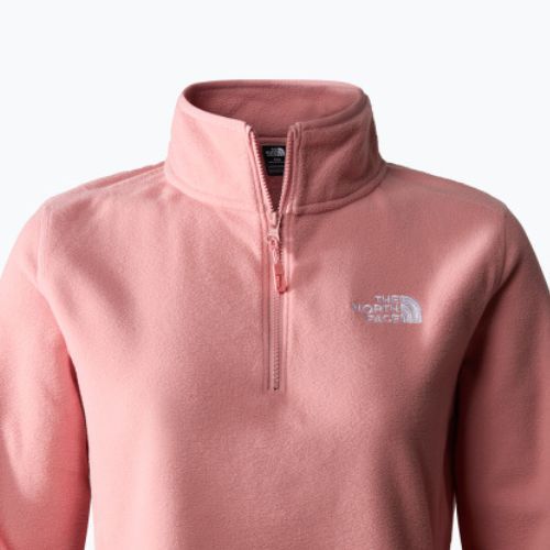 Damen Fleece-Sweatshirt The North Face 100 Glacier 1/4 Zip shady rose