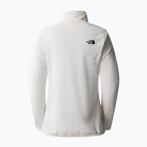 Damen Fleece-Sweatshirt The North Face 100 Glacier 1/4 Zip gardenia weiß