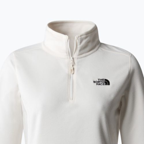 Damen Fleece-Sweatshirt The North Face 100 Glacier 1/4 Zip gardenia weiß