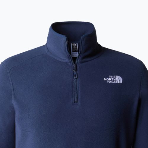 Herren Fleece-Sweatshirt The North Face 100 Glacier 1/4 Zip summit navy