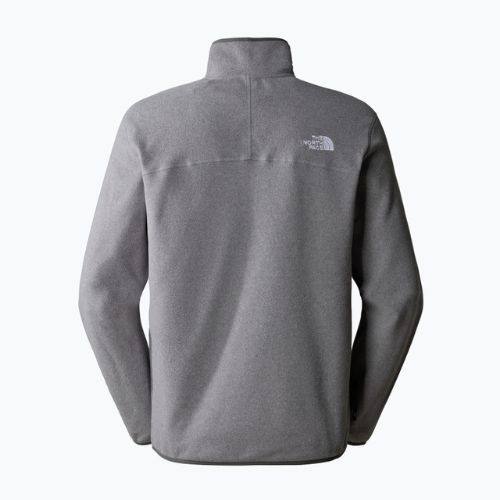 Herren The North Face 100 Glacier 1/4 Zip Fleece-Sweatshirt Medium grau Heidekraut