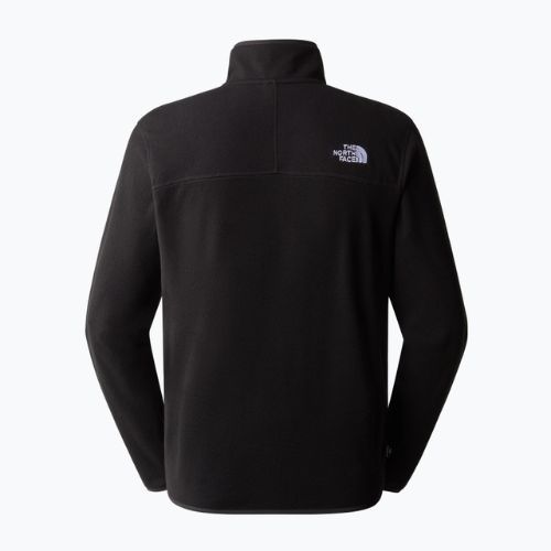 Herren Fleece-Sweatshirt The North Face 100 Glacier 1/4 Zip schwarz