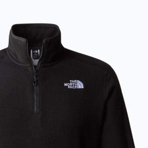 Herren Fleece-Sweatshirt The North Face 100 Glacier 1/4 Zip schwarz