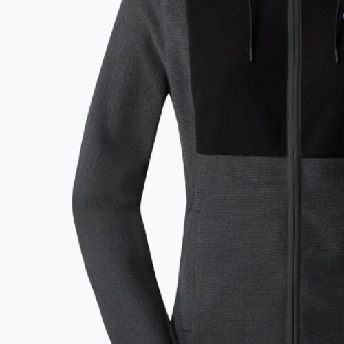 Women's The North Face Homesafe Full Zip Fleece Hoodie schwarz/asphaltgrau gestreift/schwarz