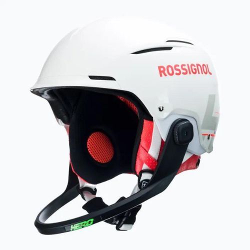 Rossignol Hero Slalom Impacts Skihelm + Chinguard weiß