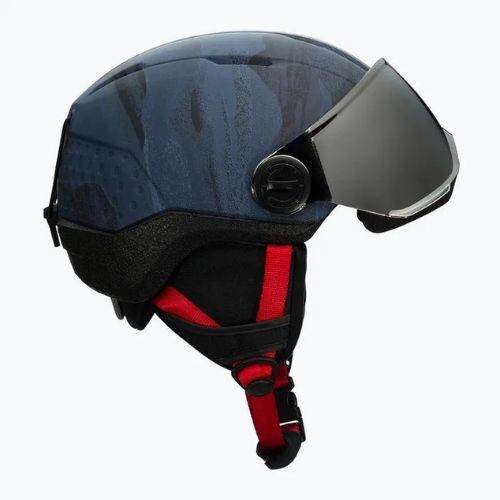 Rossignol Kinderskihelm Whoopee Visor Impacts dunkelblau