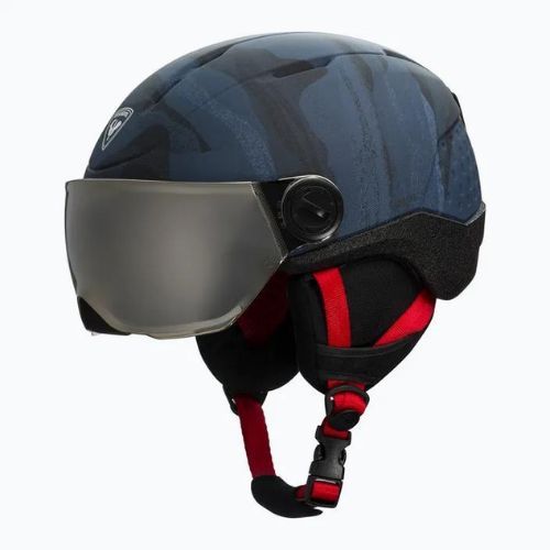 Rossignol Kinderskihelm Whoopee Visor Impacts dunkelblau