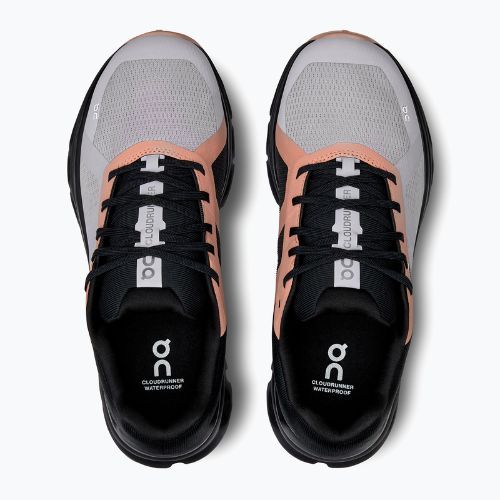 Damen Laufschuhe On Cloudrunner Waterproof fade/schwarz