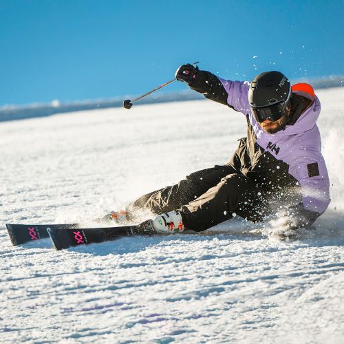 Völkl Deacon 72 Master + XCOMP 16 GW dunkelblau/rosa Abfahrtsski