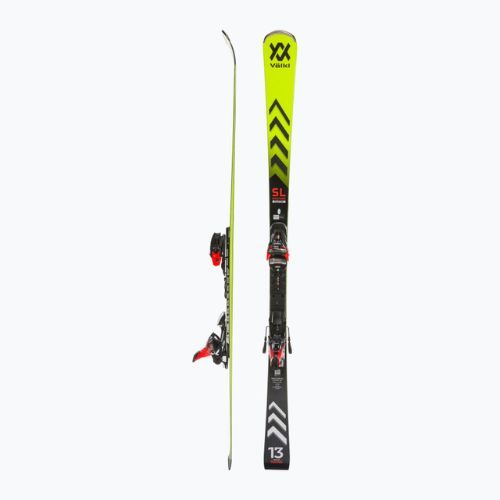 Völkl Racetiger SL Master + XComp 16 GW gelb/schwarzer Alpin-Ski