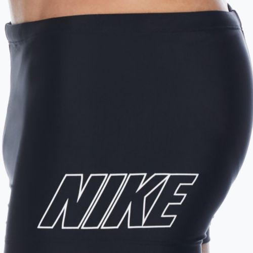 Herren Nike Logo Square Schwimm-Boxershorts schwarz