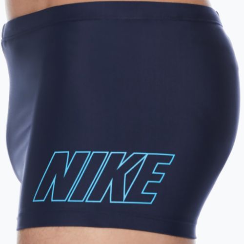 Herren Nike Logo Square Badeshorts midnight navy