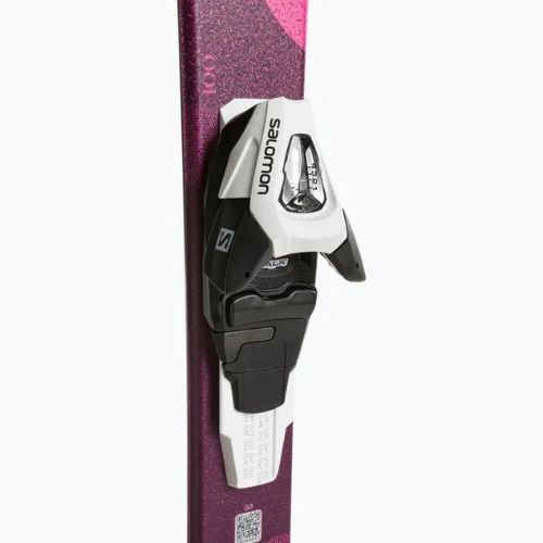 Kinder-Abfahrtsski Salomon Lux Jr S + C5 bordeau/pink