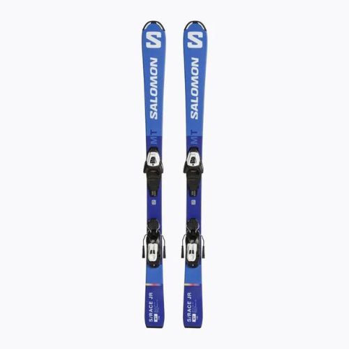 Kinder-Abfahrtsski Salomon S/Race MT Jr + L6 race blau/weiß