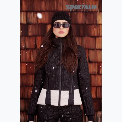 Damen Skijacke Sportalm Oregon m.Kap+P schwarz