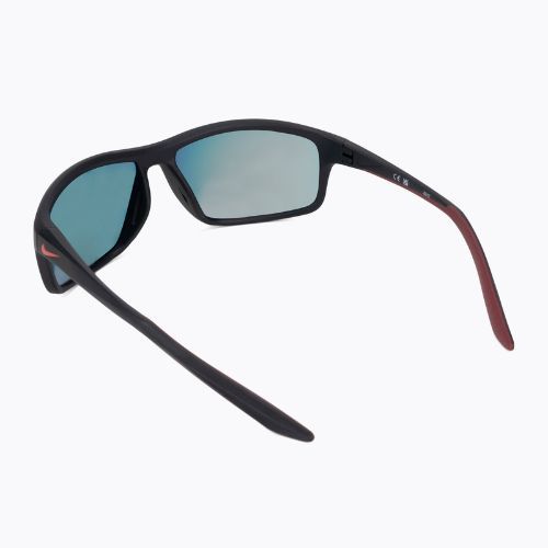 Nike Adrenaline 22 M mattschwarz/universitätsrot/grau mit roten Gläsern Sonnenbrille