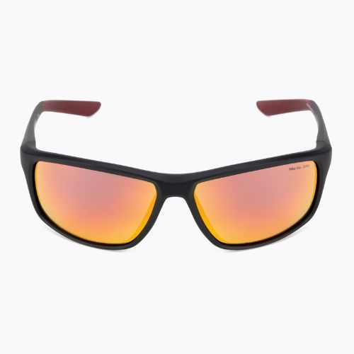 Nike Adrenaline 22 M mattschwarz/universitätsrot/grau mit roten Gläsern Sonnenbrille