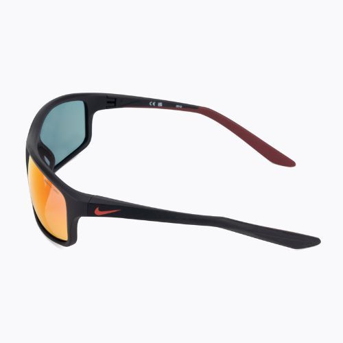 Nike Adrenaline 22 M mattschwarz/universitätsrot/grau mit roten Gläsern Sonnenbrille