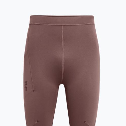 Herren Laufleggings On Performance Winter Traube