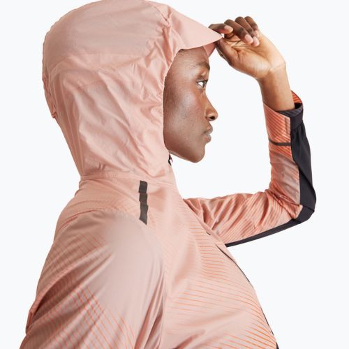 Women's On Running Weather Lumos Laufjacke woodrose/schwarz